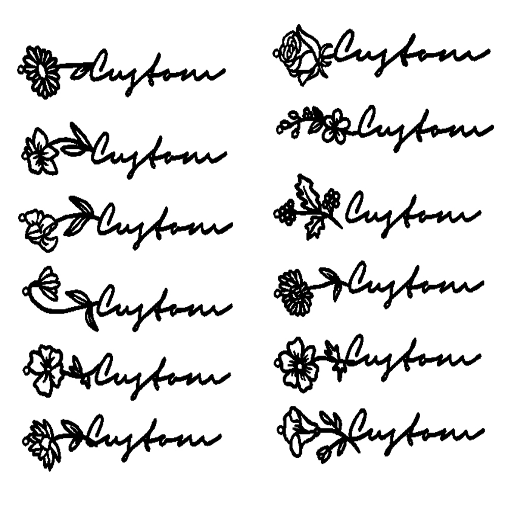 Unift Custom Name Flower Neckl - Birth Flower Necklace recension och pris