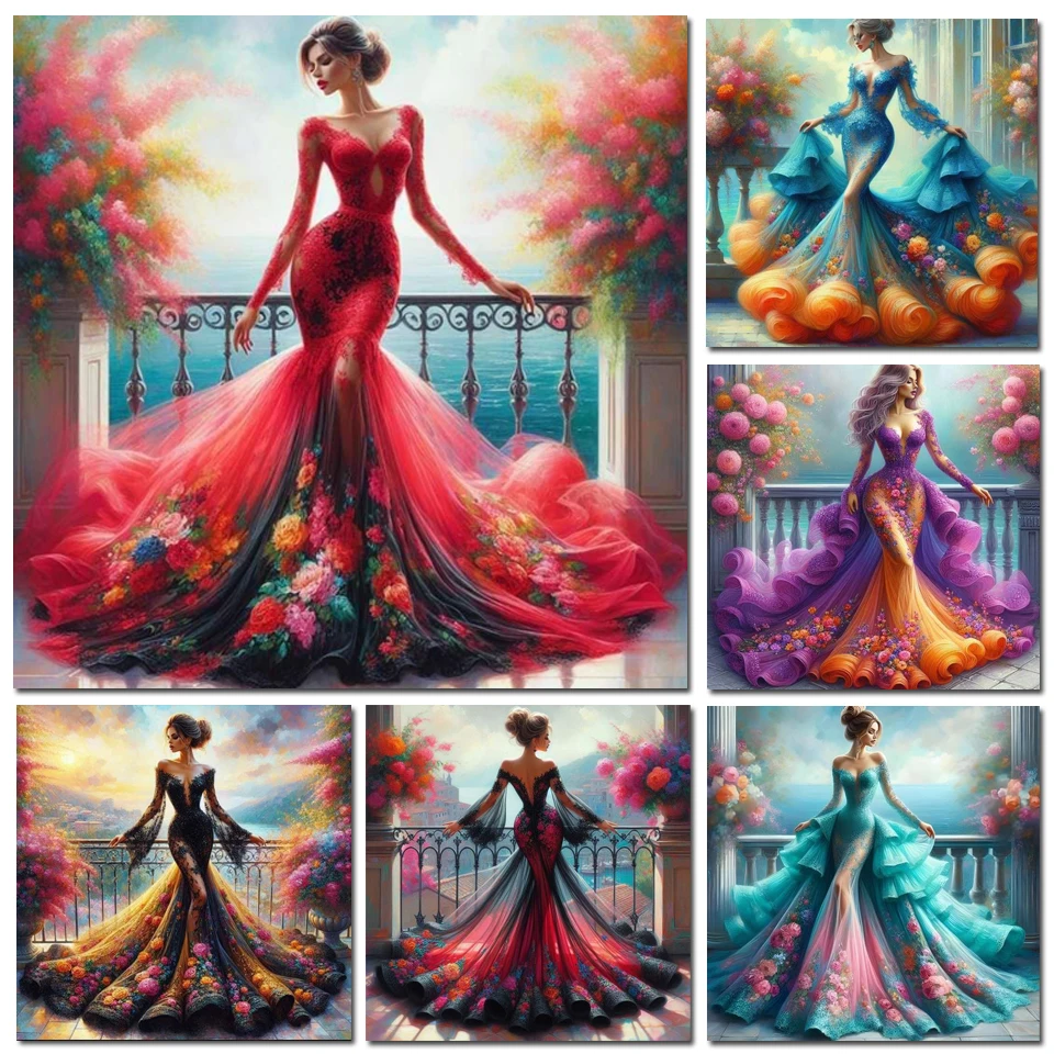 DIY Diamond Painting Art Woman - Photo Mosaic Print recension och pris